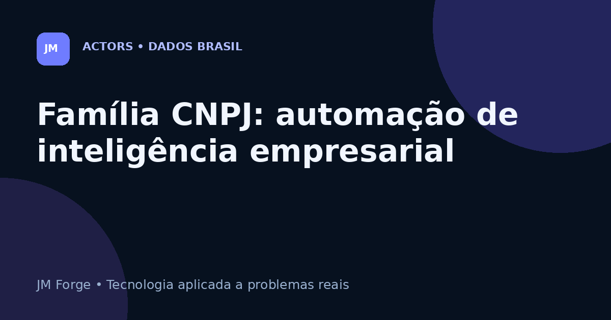 Família CNPJ da JM Forge